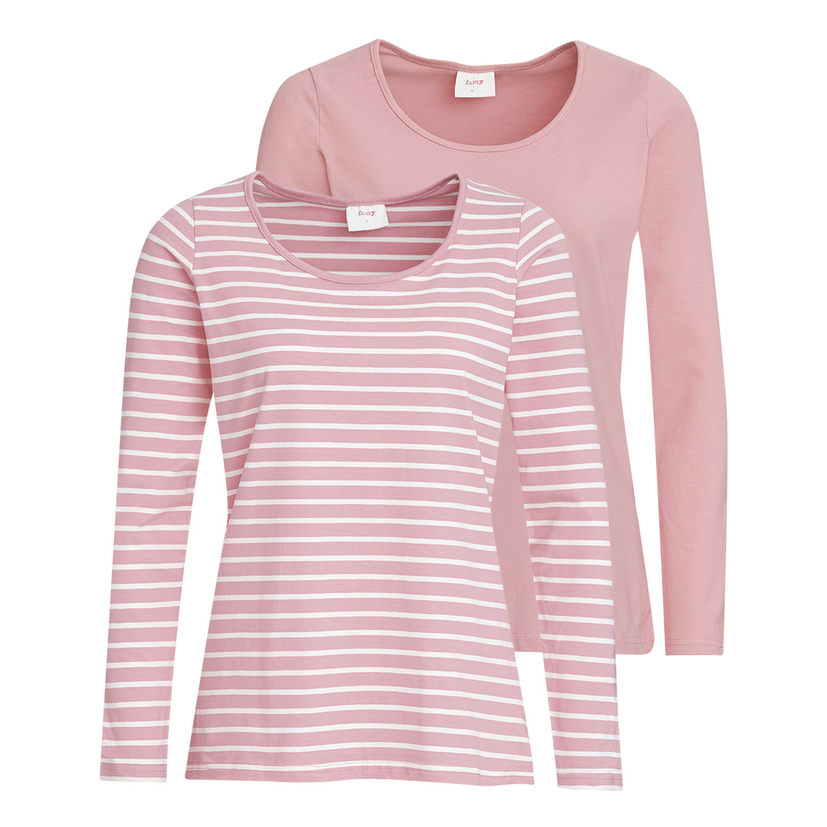 2 Damen Langarmshirts im Set
