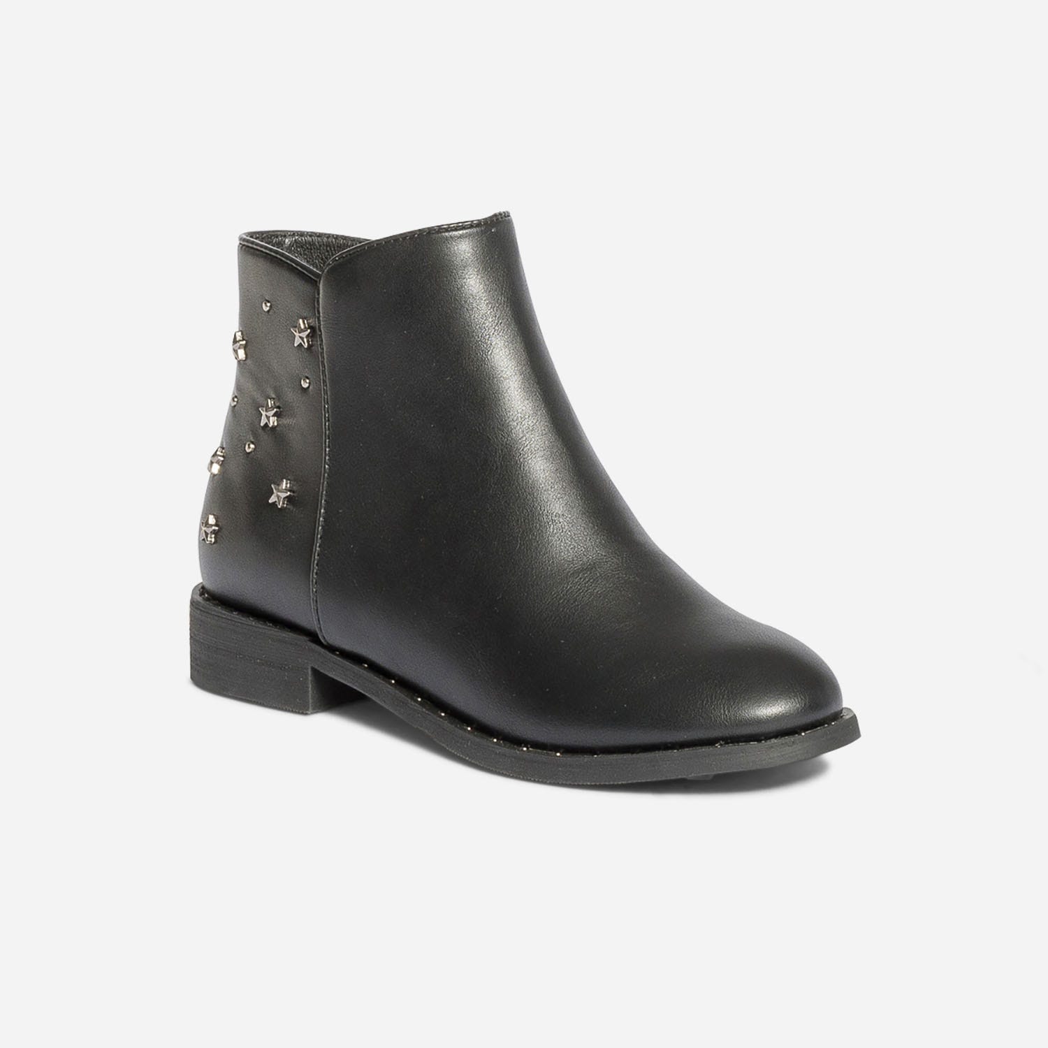 Boots noir avec clous et rivets étoiles