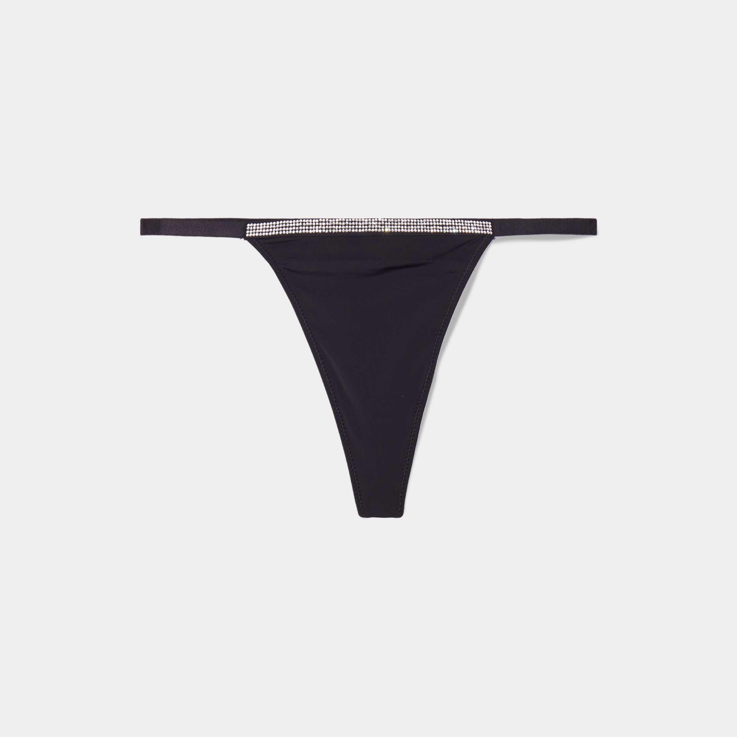 String avec strass noir femme | La Halle