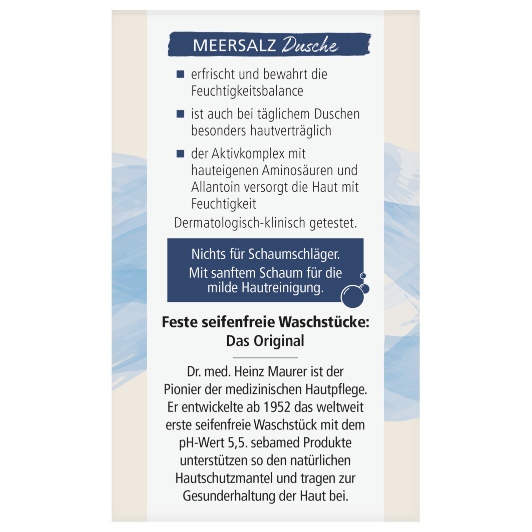 Meersalz feste Dusche
