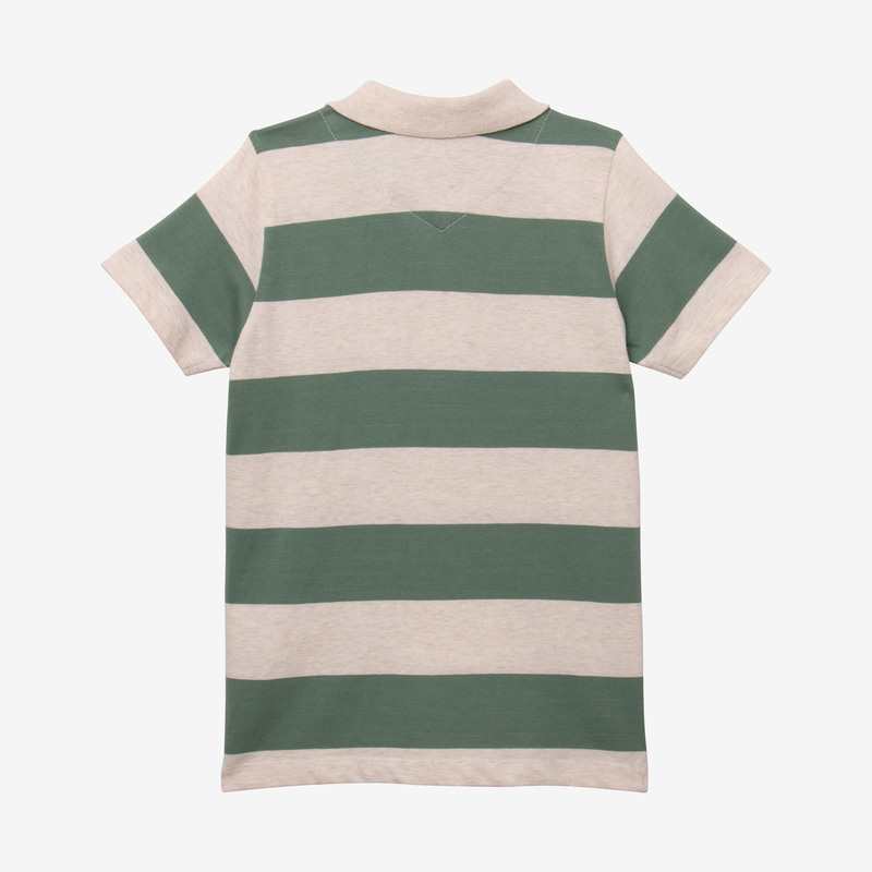 Polo garçon rayures vert Catimini