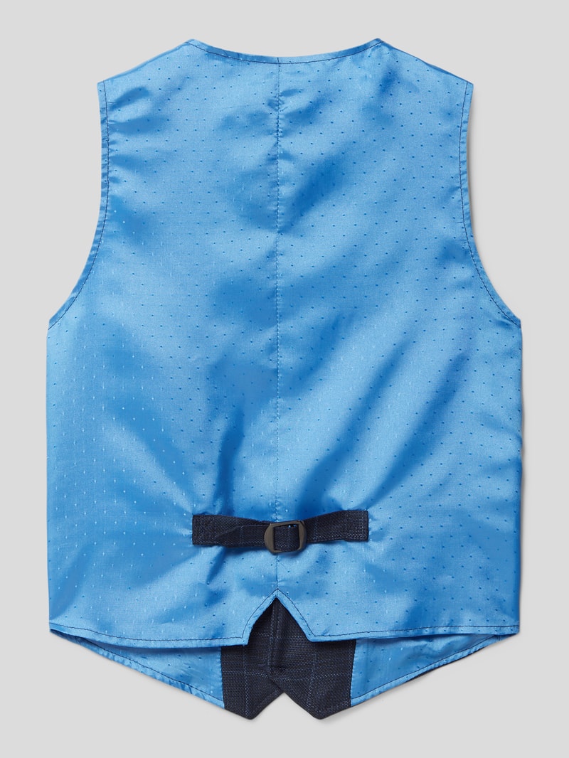 Weste mit Karo-Muster in marineblau
