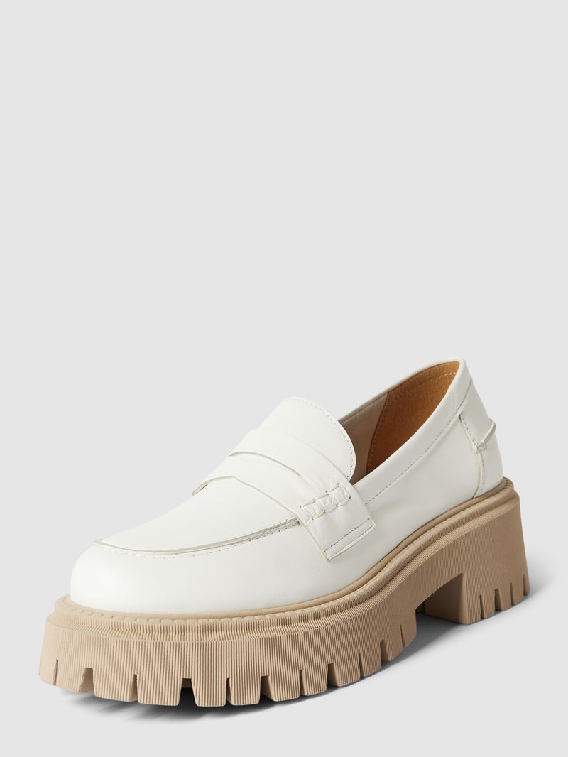 Penny-Loafer mit hohem Absatz Modell 'ALAMA' in offwhite
