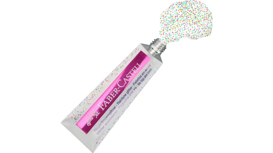 FABER-CASTELL Tuben-Glitzer Regenbogen 24 ml