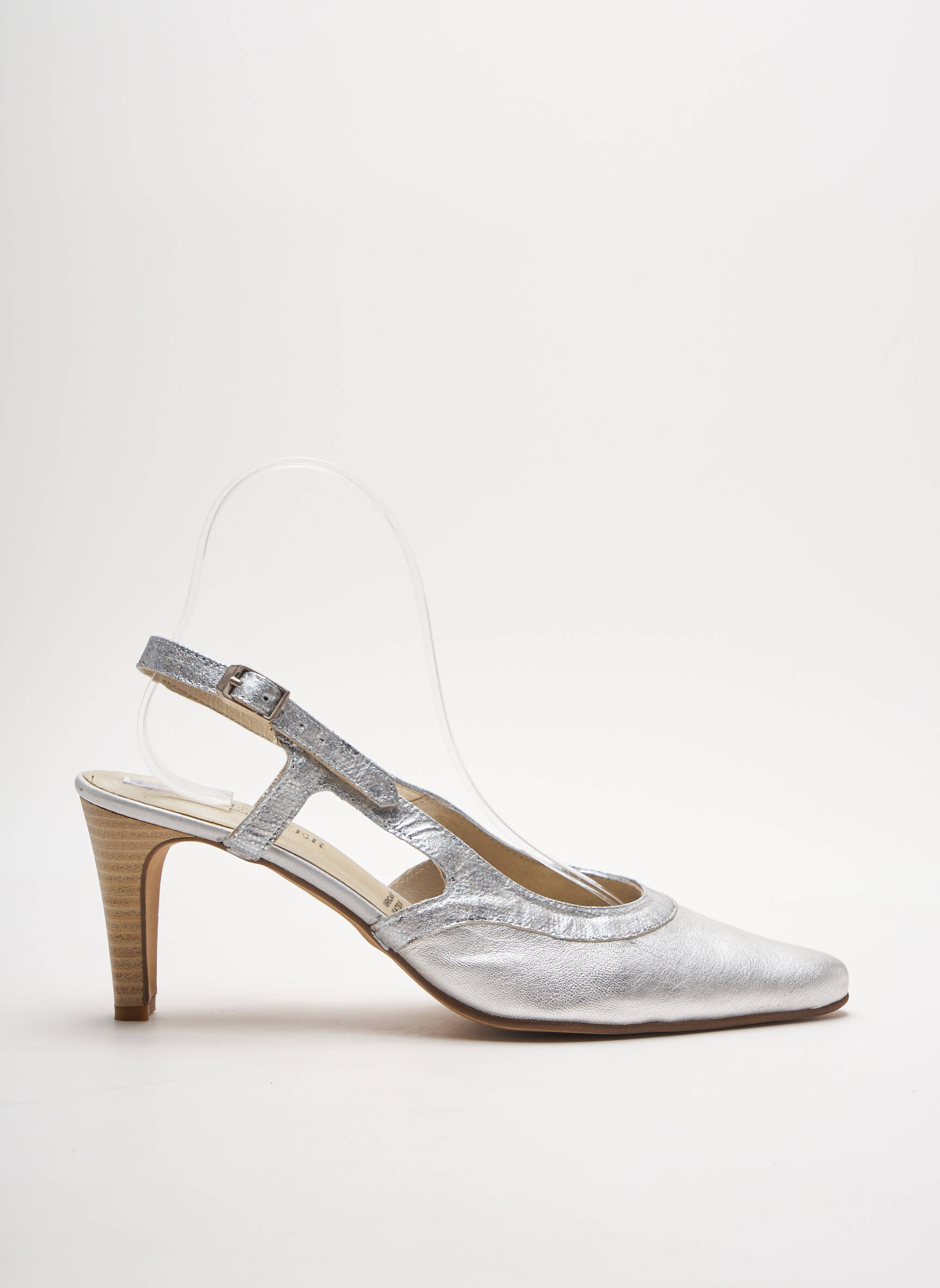 J Metayer Sandales Nu Pieds Femme couleur gris
