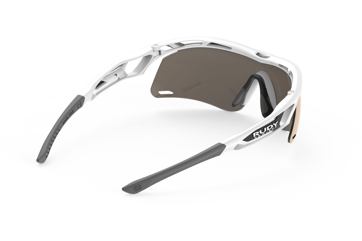 Rudy Project Tralyx + Slim White G. / Multilaser Gold