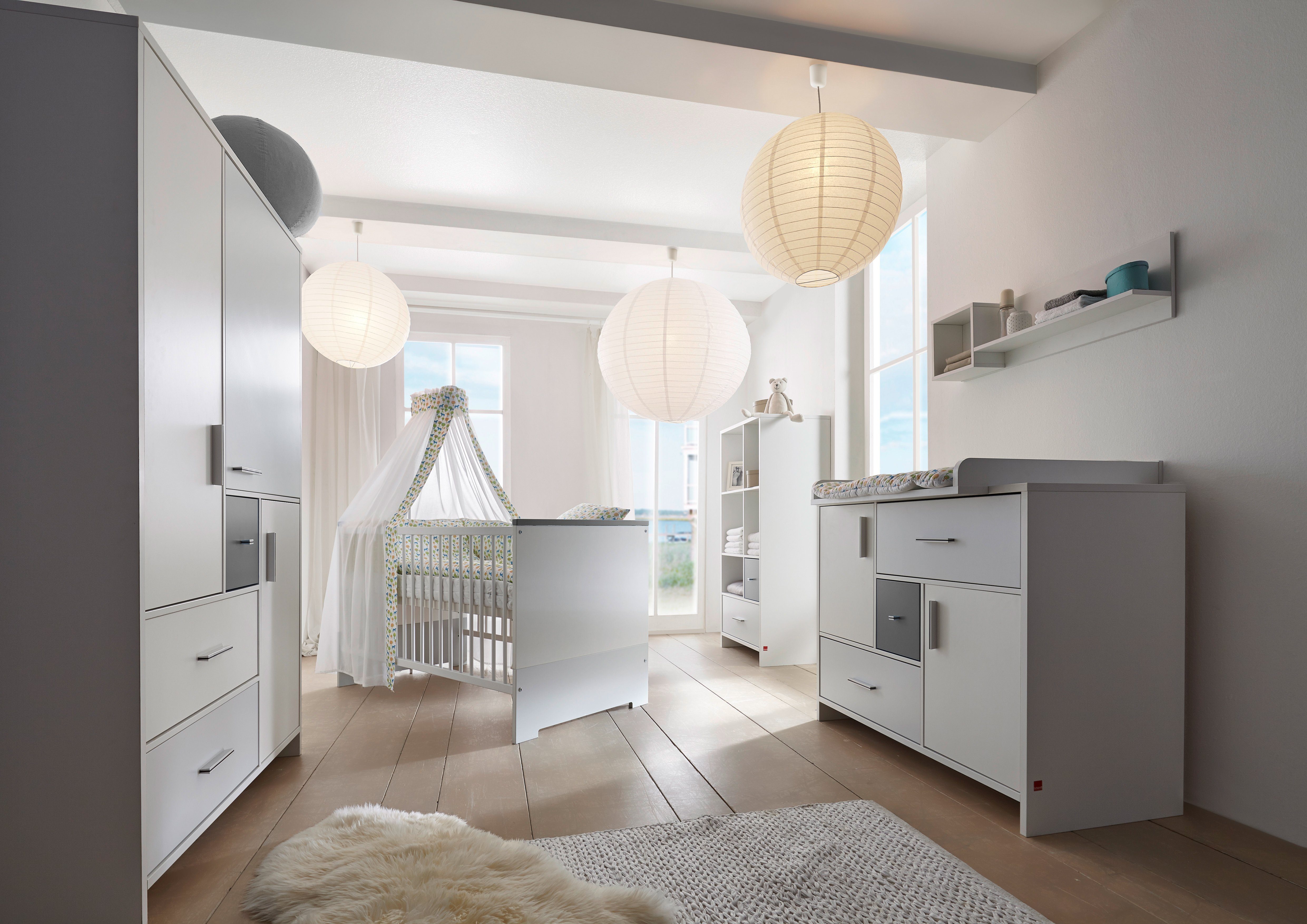Schardt Kinderkleiderschrank Candy Grey Made in Germany