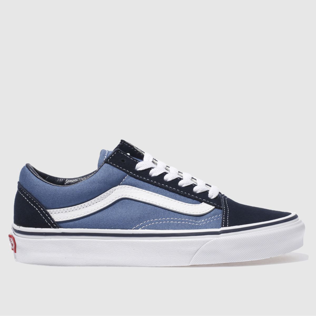 Vans régi school edzőcipők sötétkék és fehér színben
