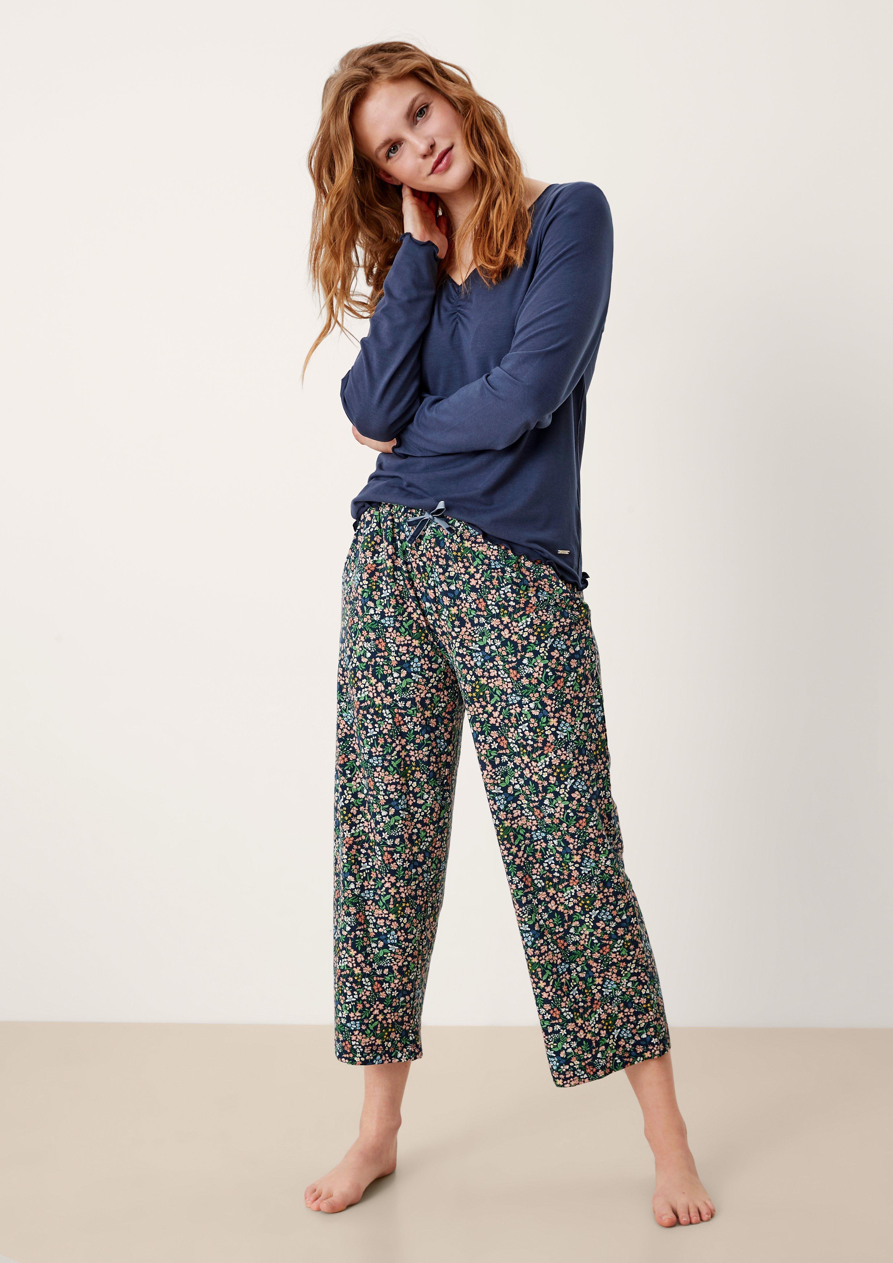 Pyjamahose aus Viskosemix  6007032-58A1