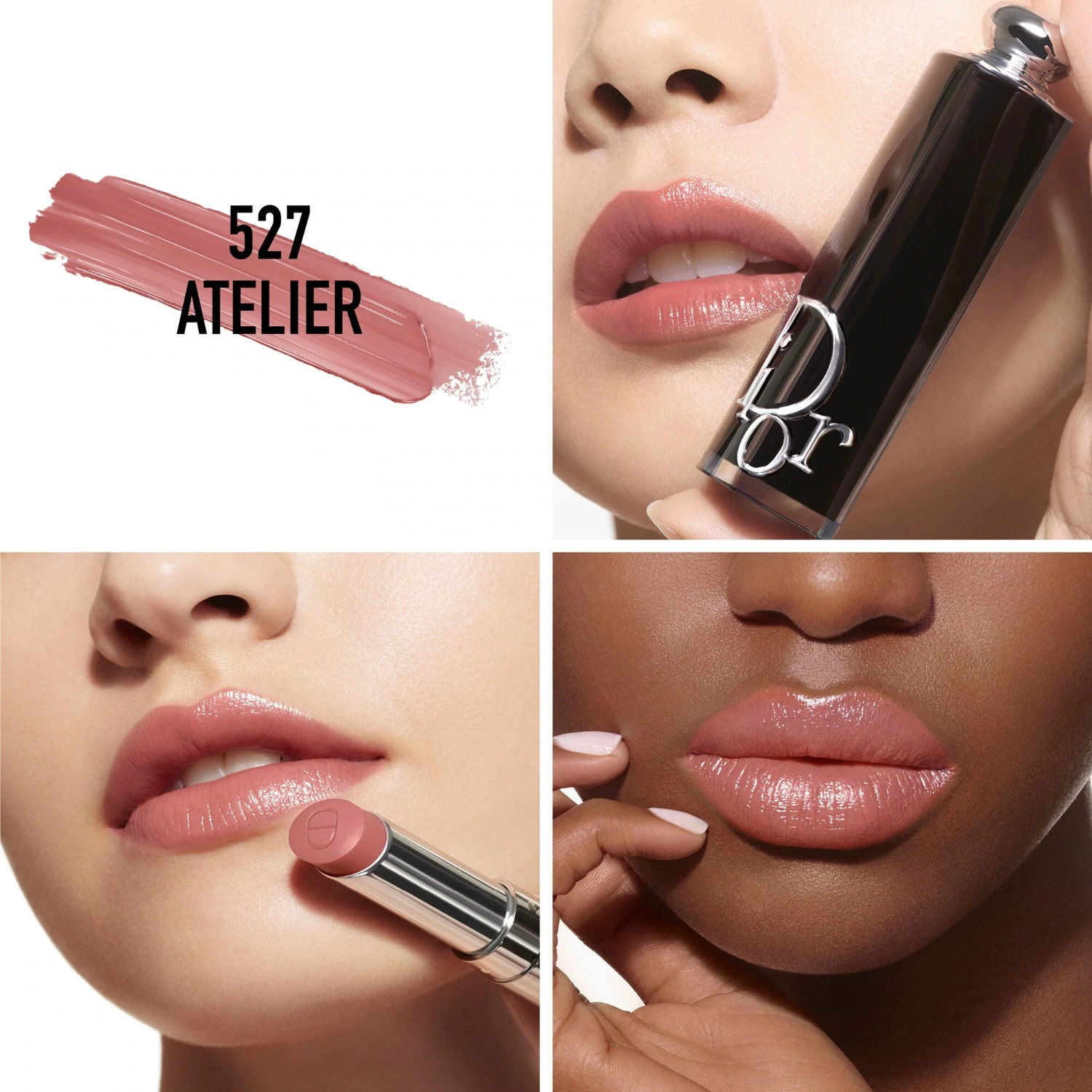 Pomadka DIOR Glossy Lipstick – Intensywny kolor – 90% składników pochodzenia naturalnego