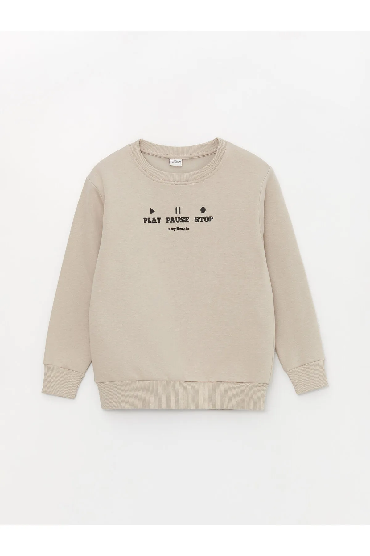 LC Waikiki  Bequemes bedrucktes Jungen-Sweatshirt mit Rundhalsausschnitt