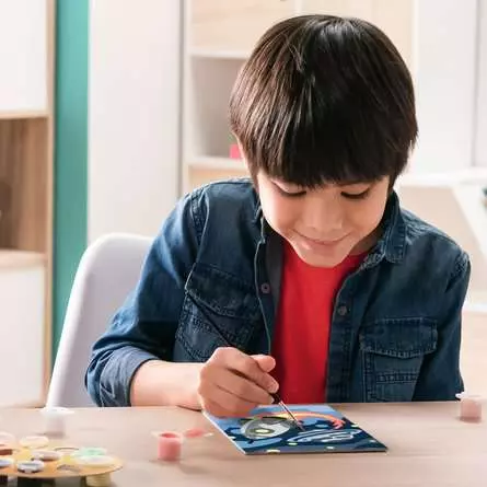 CreArt Weltraumabenteuer - Malen nach Zahlen für Kinder ab 7 Jahren
