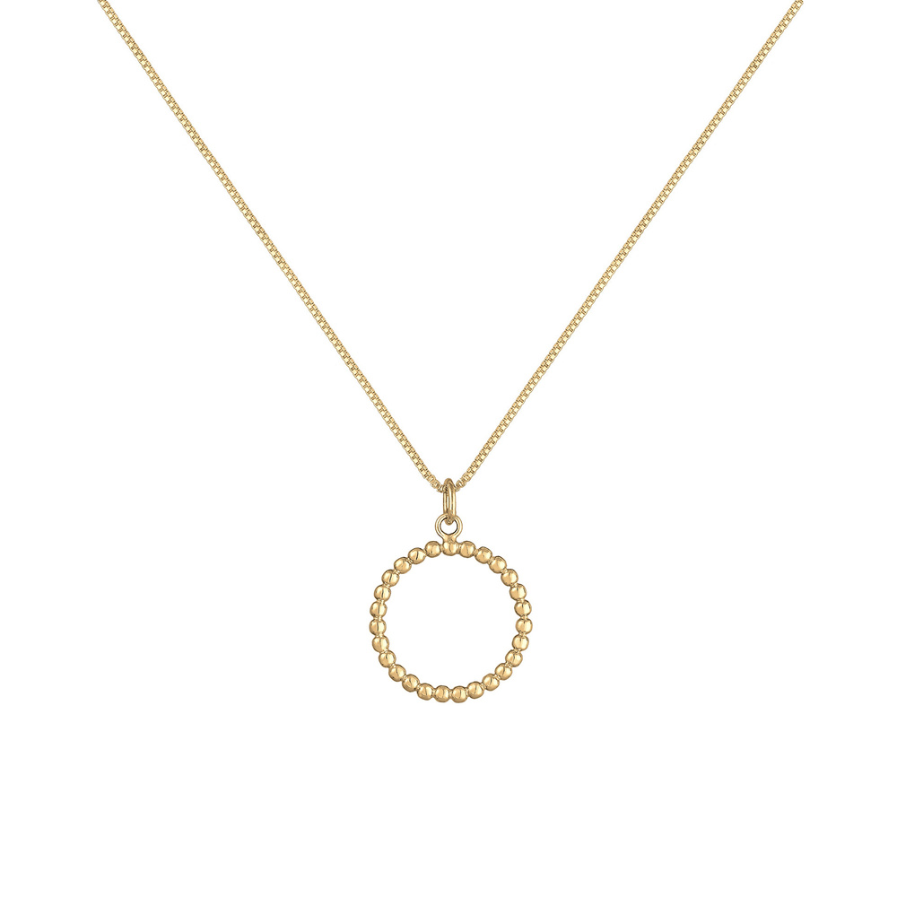 Elli Elli Collier Pendentif Cercle Rond Geo Collier Femme  (925/1000) Argent Bijoux