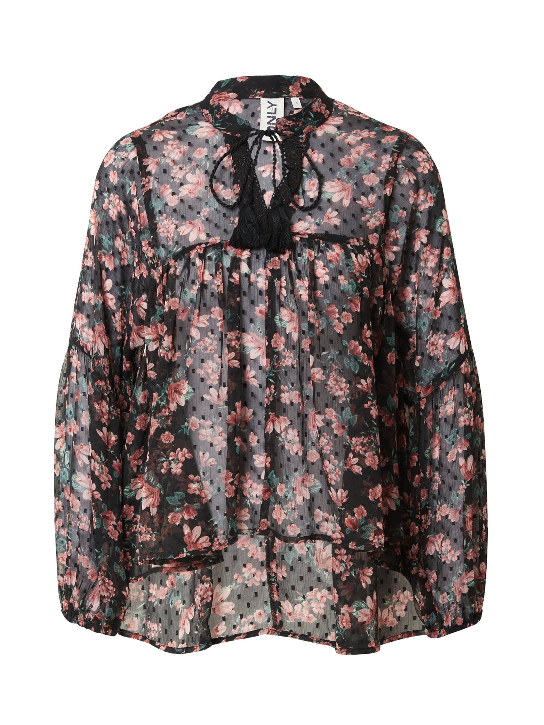 ONLY Funktionsbluse AIDA ELISA (1-tlg) Lochmuster, Drapiert/gerafft