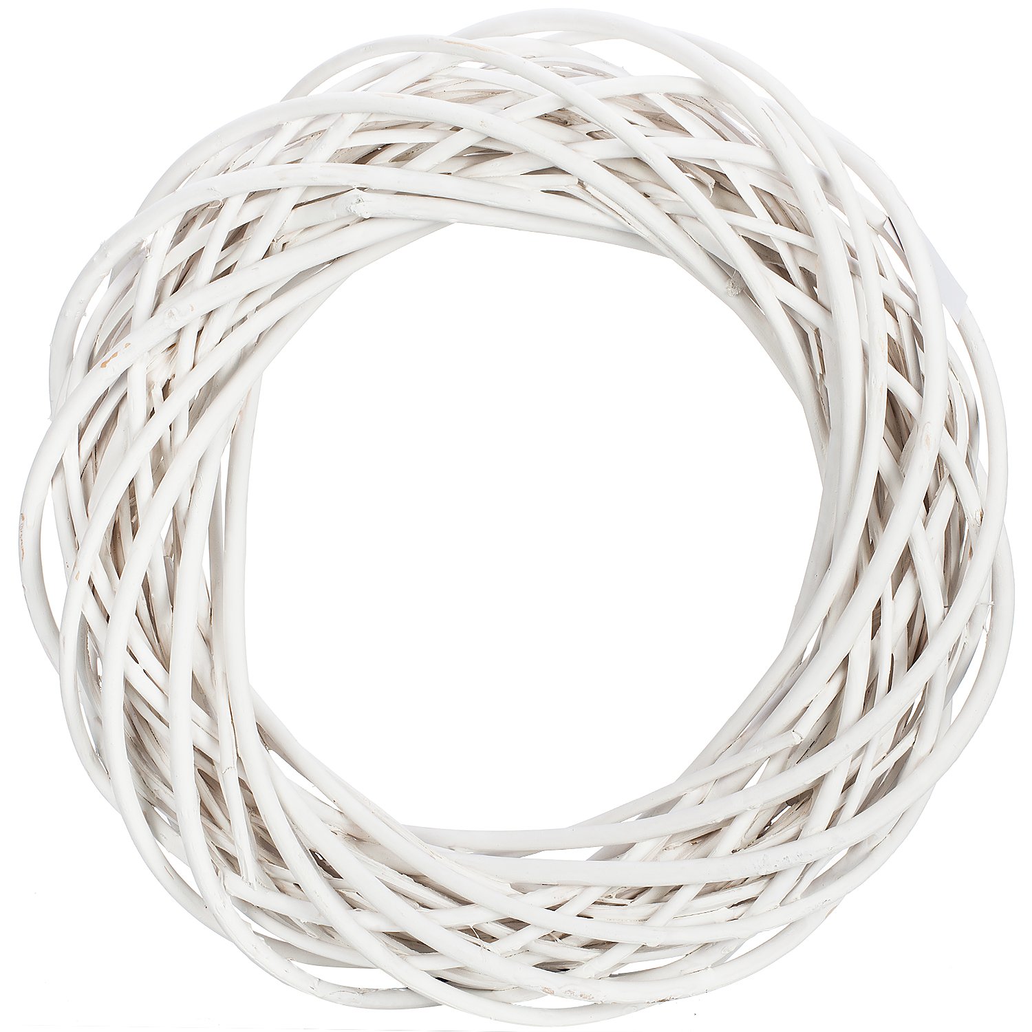 Weidenkranz, weiß, 40 cm Ø