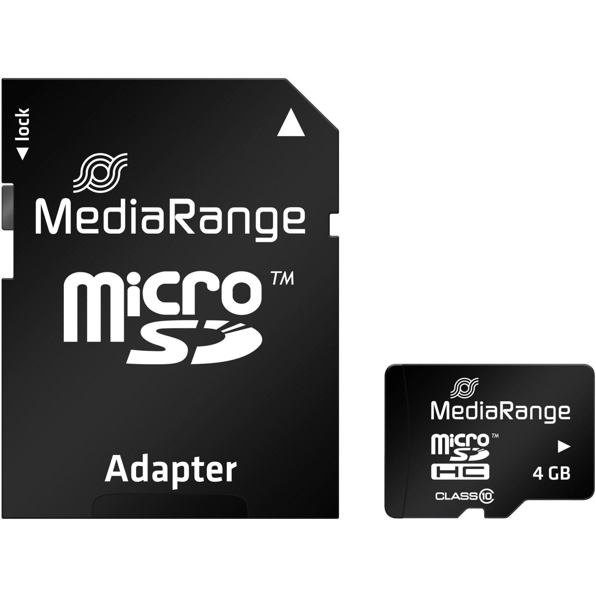 Mediarange MediaRange 4 GB microSDHC, Speicherkarte, (Class Speicherkarte (4 GB GB)