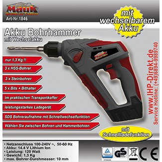 MAUK Li-Ion-Akku-Bohrhammer