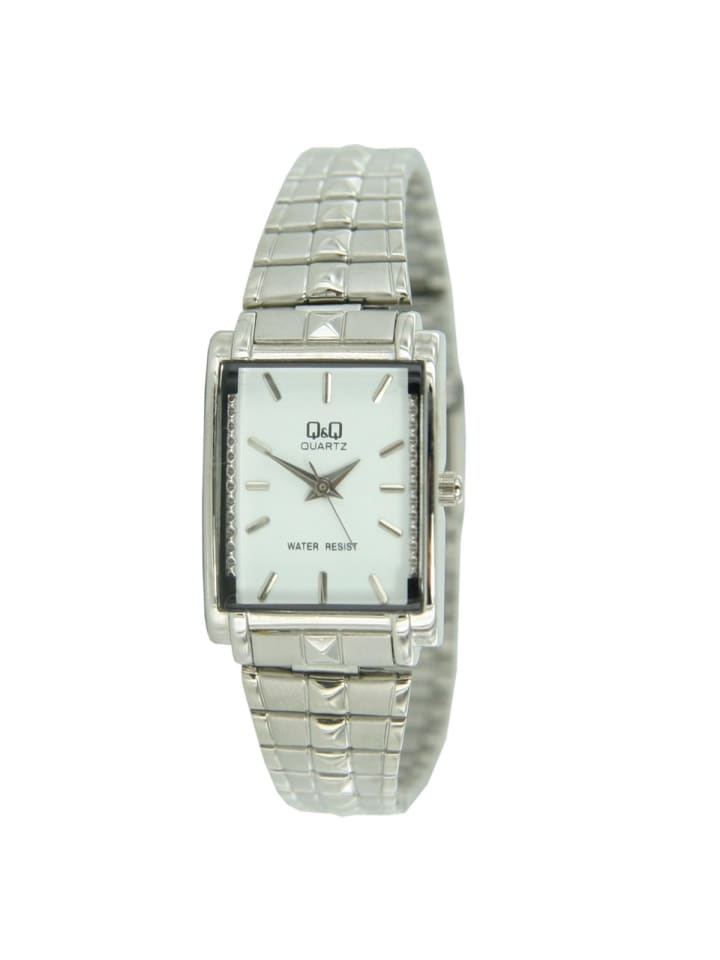 Q&Q Quarzuhr Q409-201Y in Silber günstig kaufen onesize