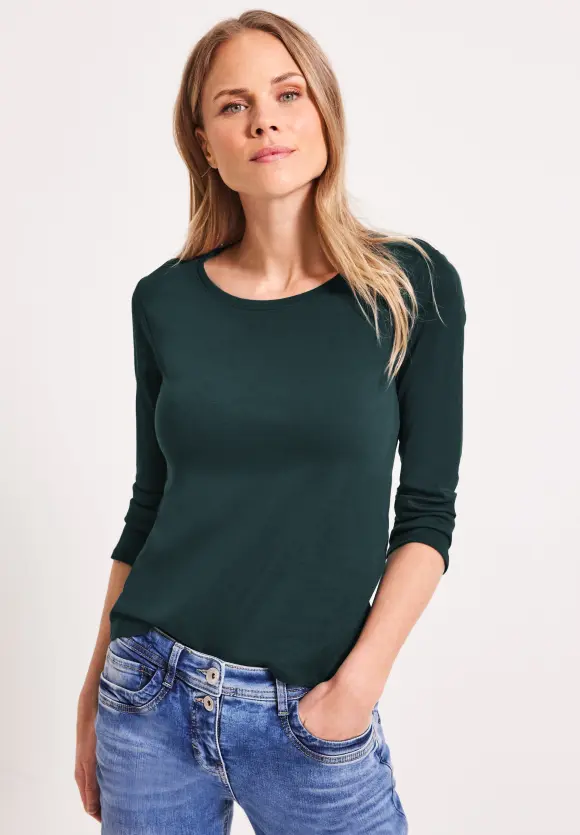 CECIL Basic Shirt mit Rundhals