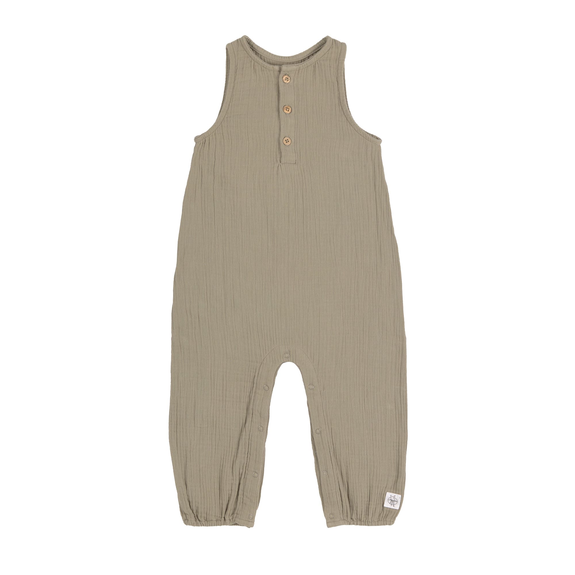 Baby Jumpsuit - Bio Baumwolle, Oliv