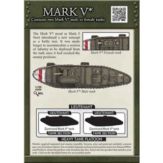 WWI MK V* Tank (GBBX03)