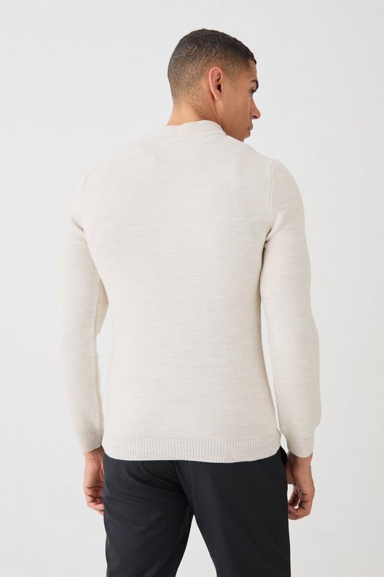 Muscle-Fit Jacke mit Reißverschluss