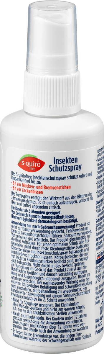 Insektenschutzspray Zitroneneukalyptus, 100 ml