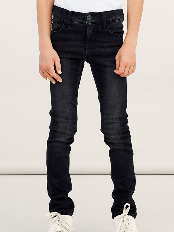 name it Stretch Jeans Slim Fit NKMTHEO in Schwarz günstig kaufen