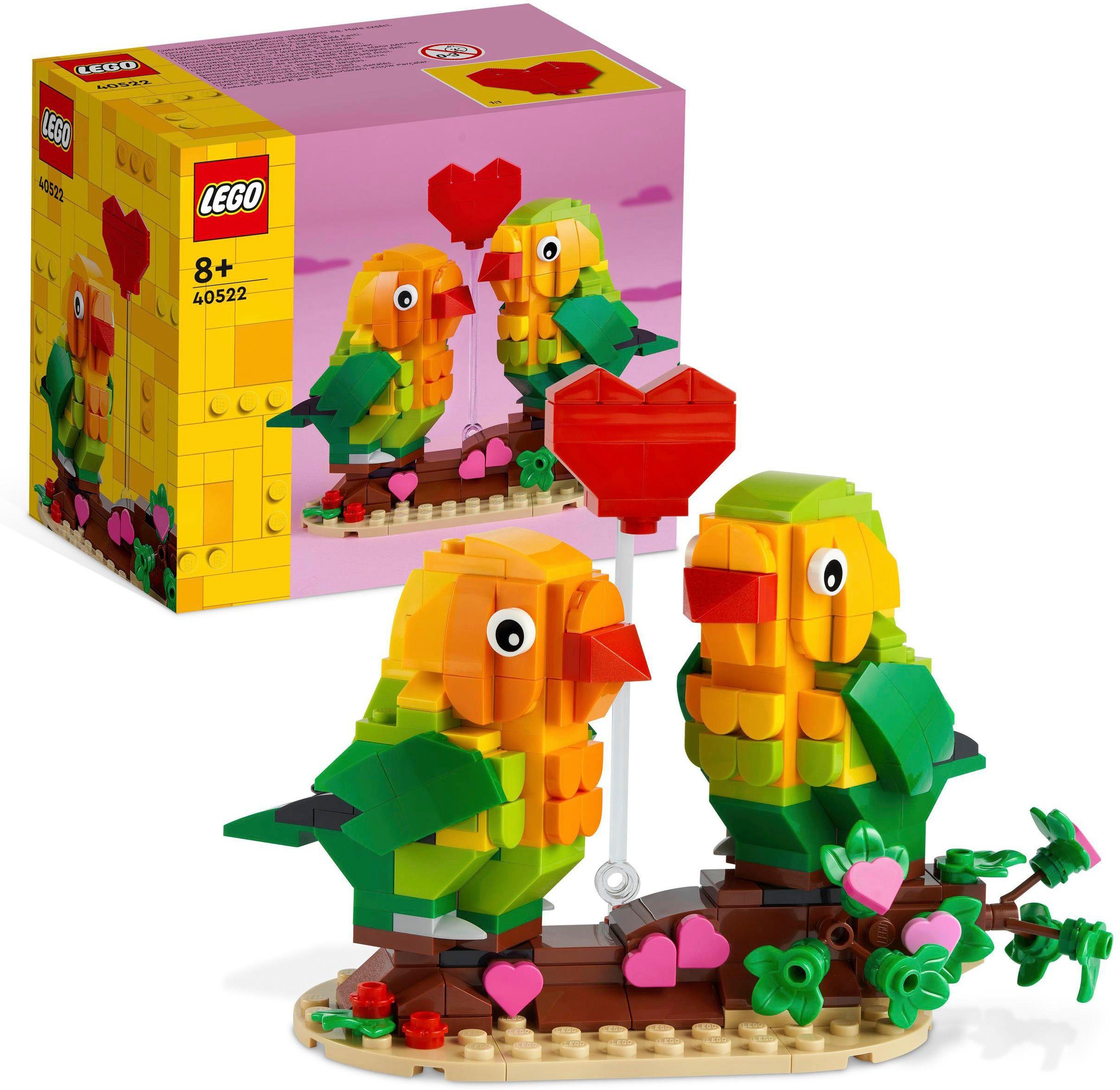 LEGO® Konstruktionsspielsteine Valentins-Turteltauben (40522), LEGO®, (298 St), Made in Europe