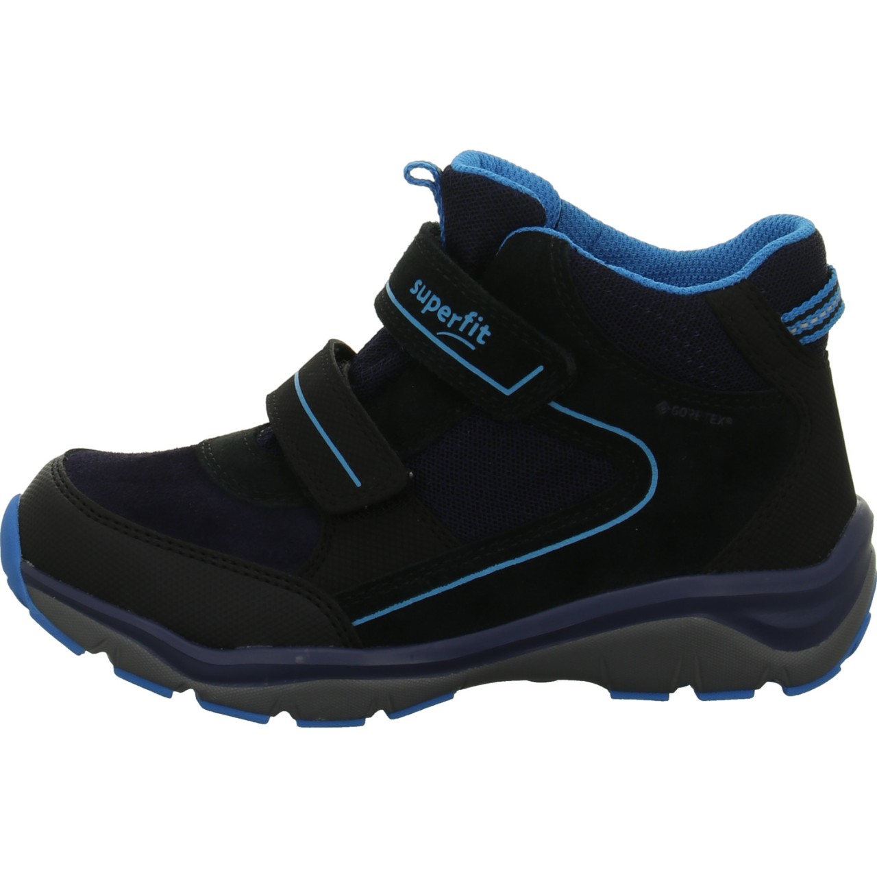 SUPERFIT Stiefel Jungen schwarz schwarz/blau
