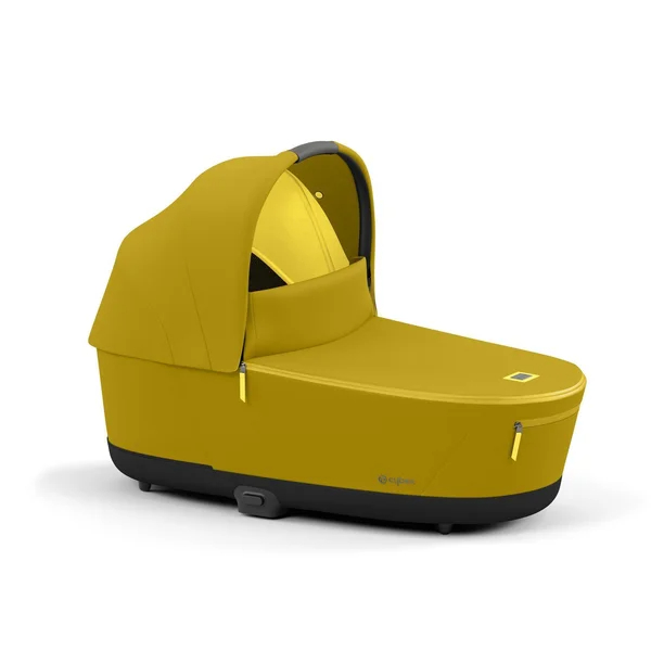 Cybex Priam V4 stroller set mustard yellow, frame chrome black
