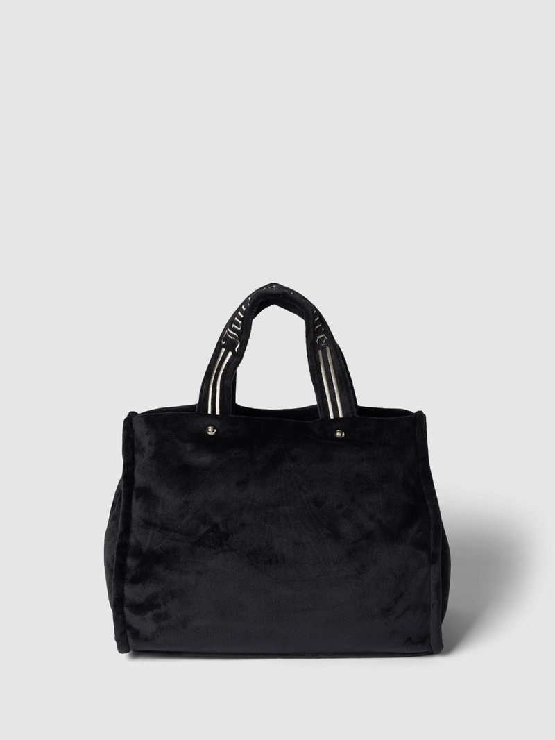Bowling Bag mit Label-Stitching Modell 'IRIS' in schwarz