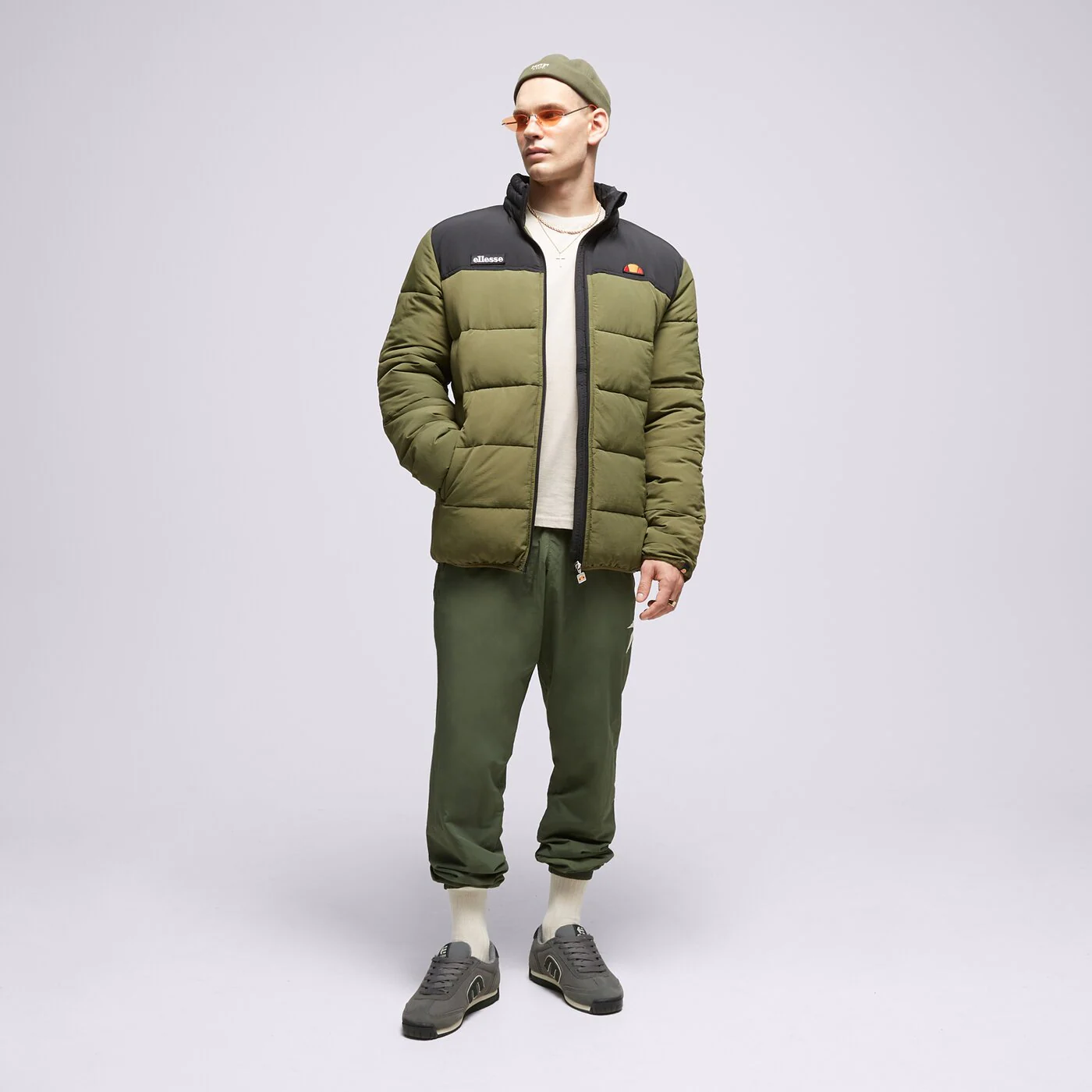 ELLESSE DAUNENJACKE NEBULA KHA/BLK PADDED JACKET Khaki