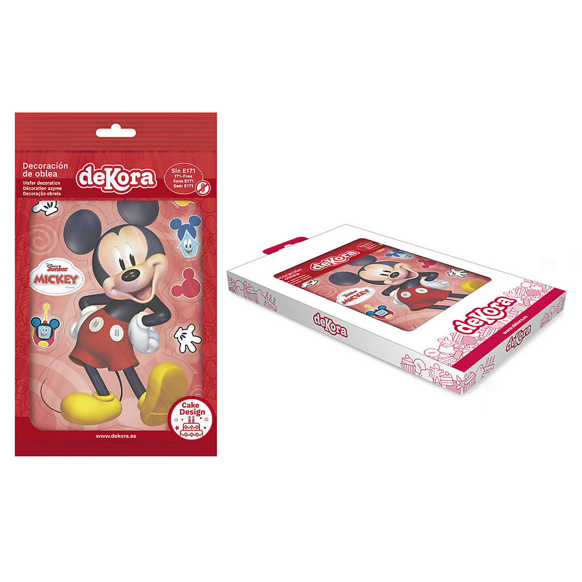 Essbare Tortendeko Mickey Mouse 14,8 x 21cm