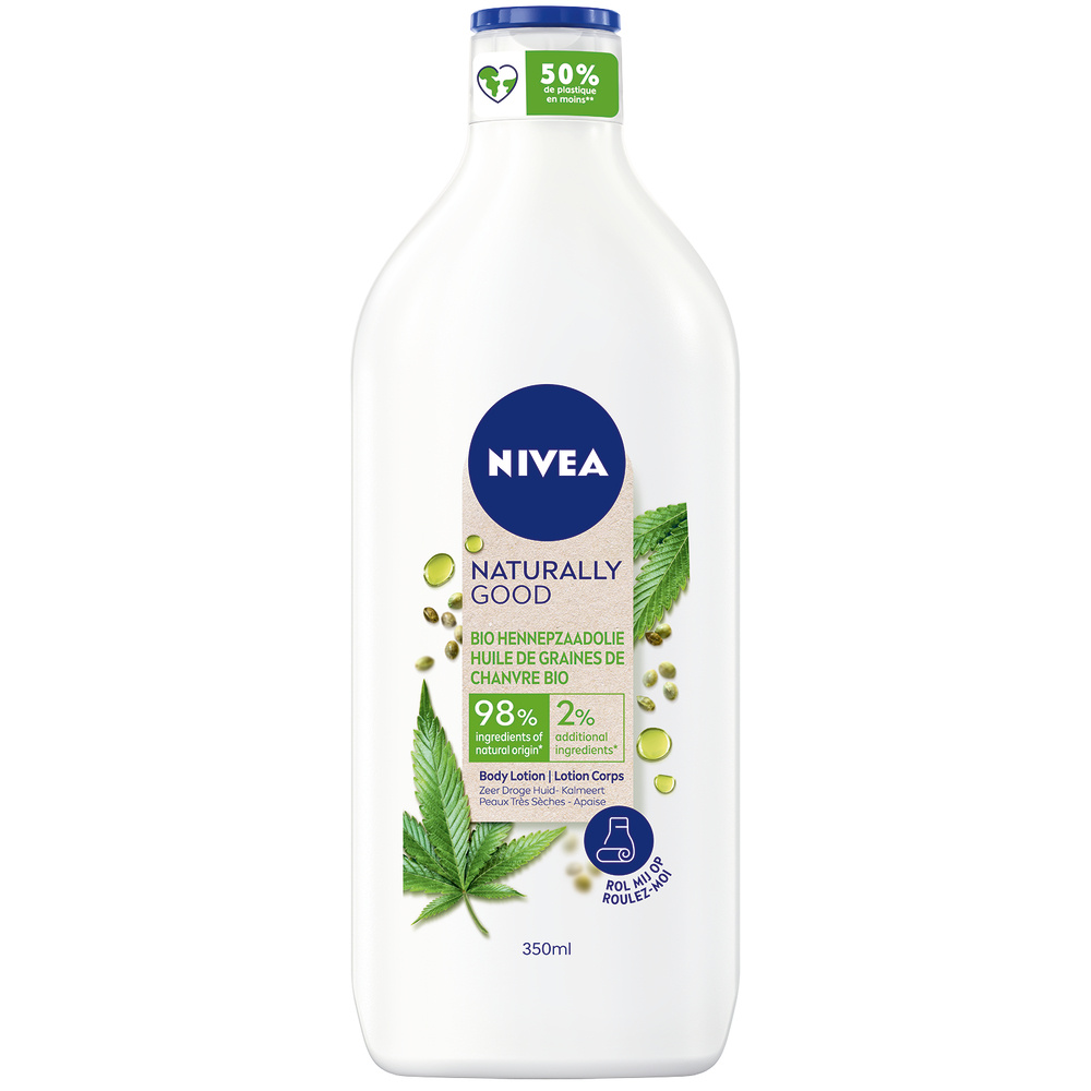 nivea NATURALLY GOOD - Lait corps hydratant apaisant Chanvre BIO Lait corps
