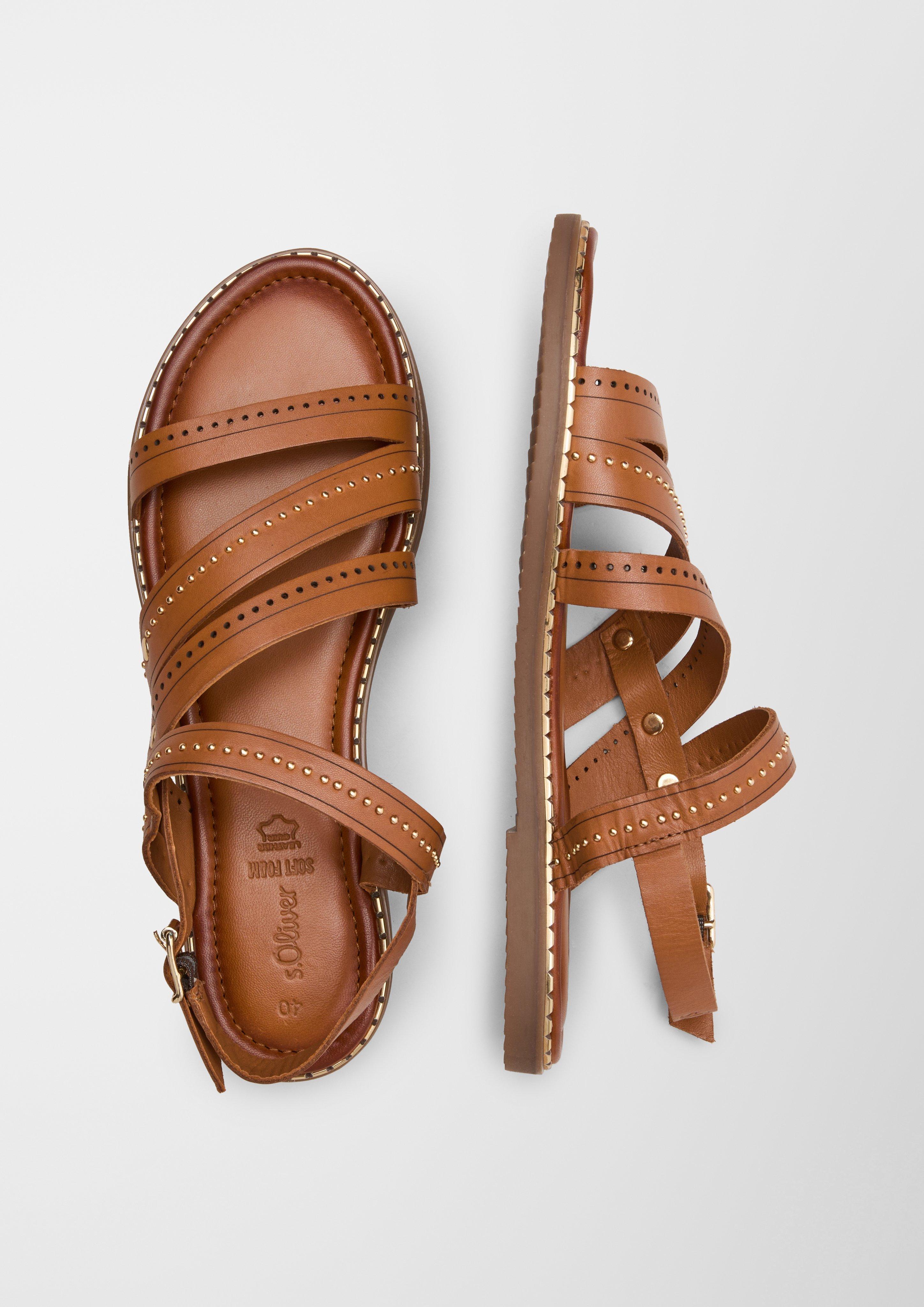 Riemchen-Sandalen aus Echtleder  6007767-305
