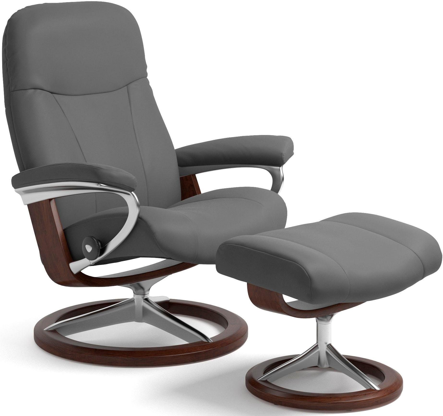 Stressless® Relaxsessel Garda (Set), mit Signature Base, Größe M, Gestell Braun