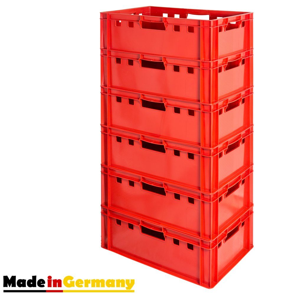 Trucky Allzweckkiste 6x Fleischkiste Stapelkiste E2 Fleischerkiste Eurobox Metzgerkiste Kingpower