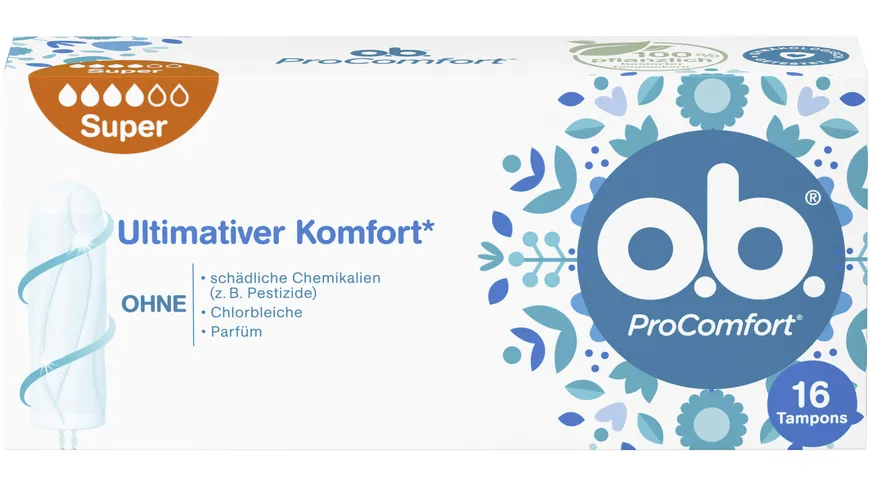 O.B. Tampons ProComfort Super