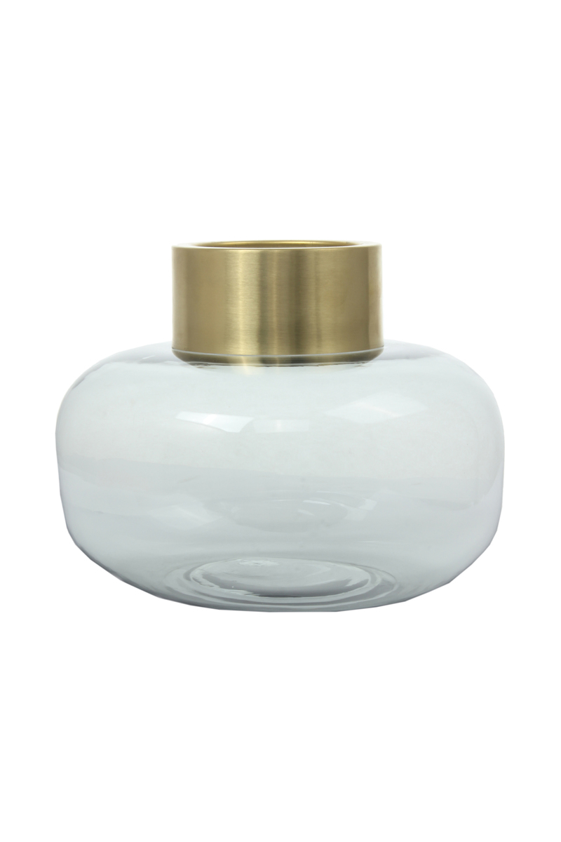 Kayoom Glasvase Saigon 225 Grau / Gold