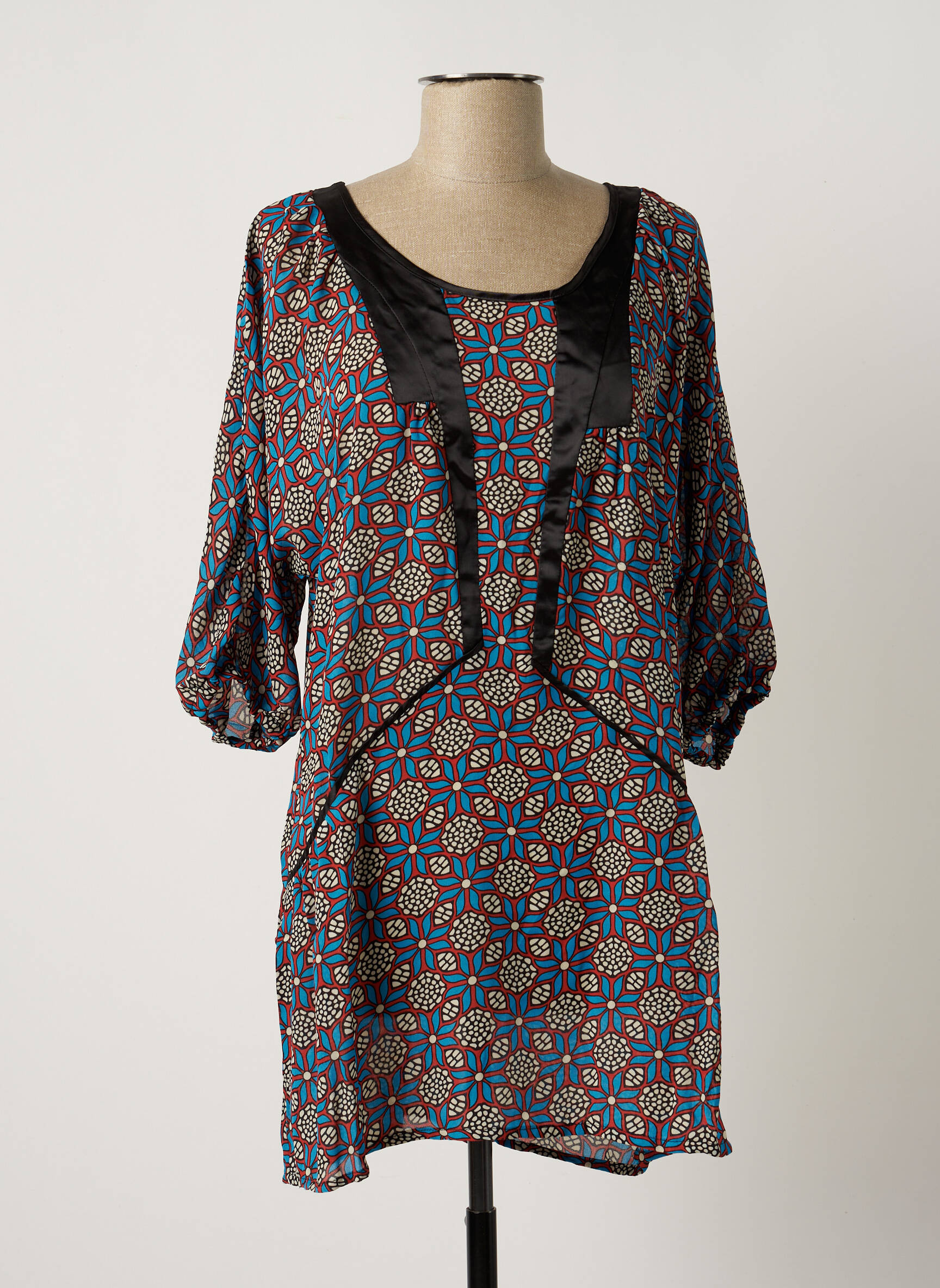 Areline Tuniquemanchecourte Femme couleur bleu