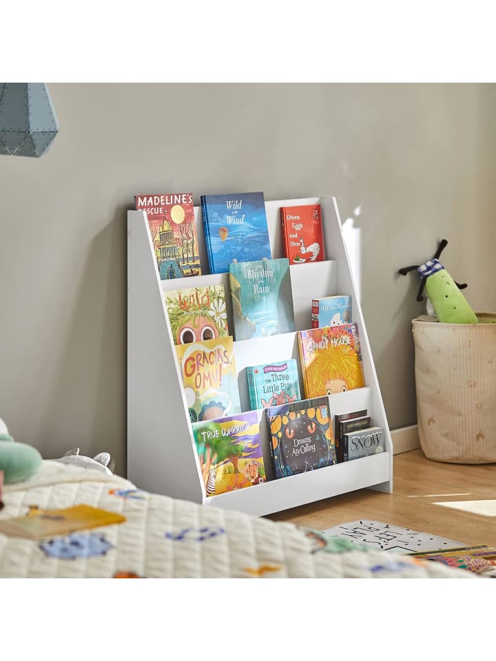 SoBuy Bücherregal in Weiß - (B)80 x (H)88 x (T)30cm günstig kaufen onesize