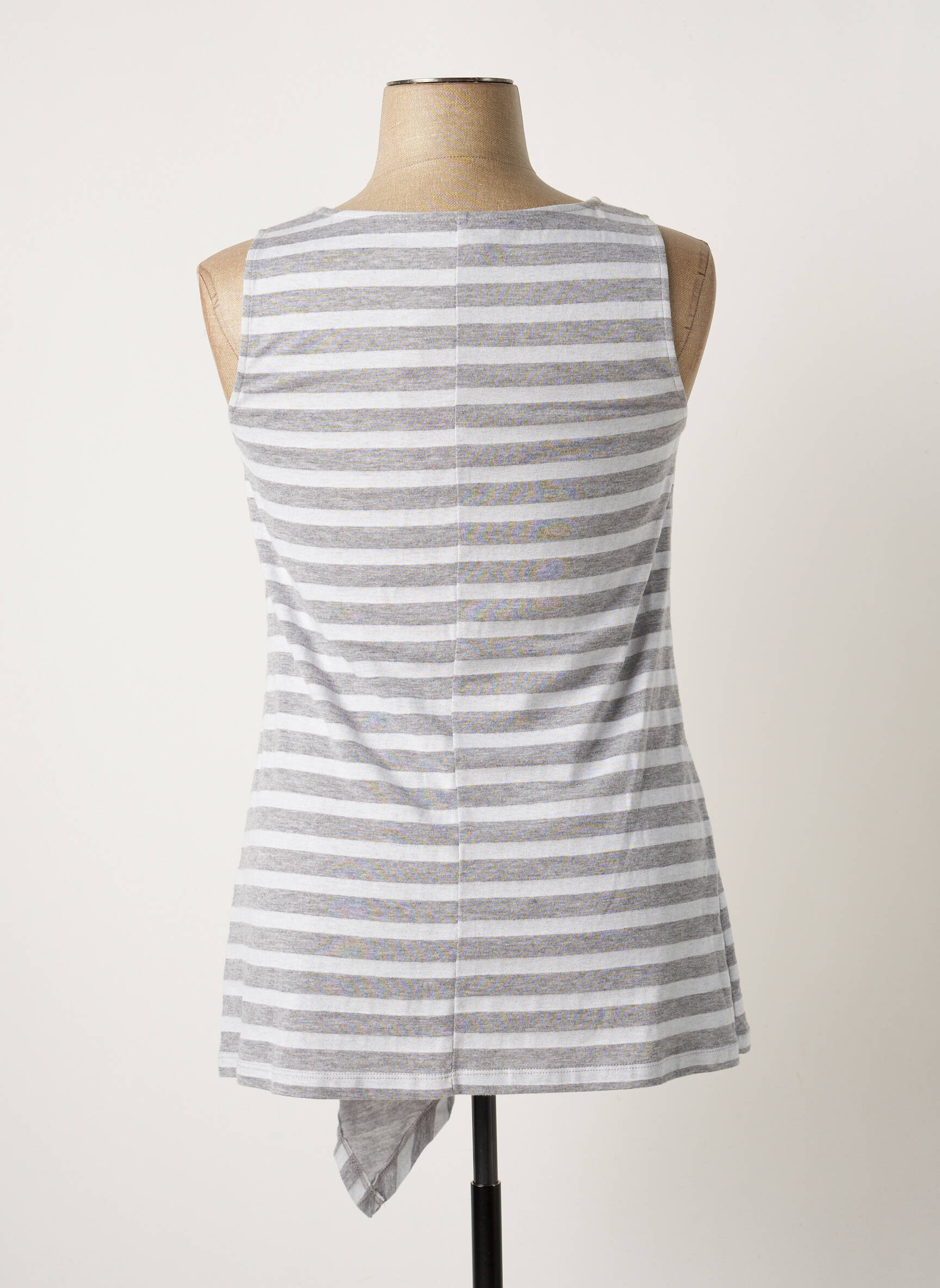 Vetono Tuniquesansmanche Femme couleur gris
