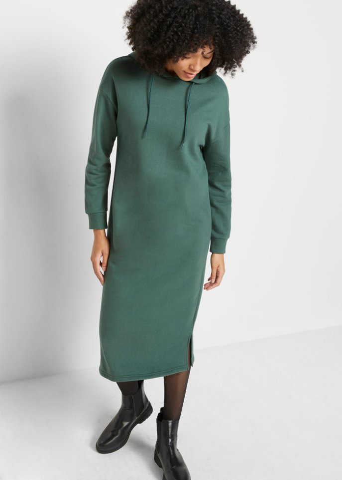 Sweatkleid mit Kapuze, oversized