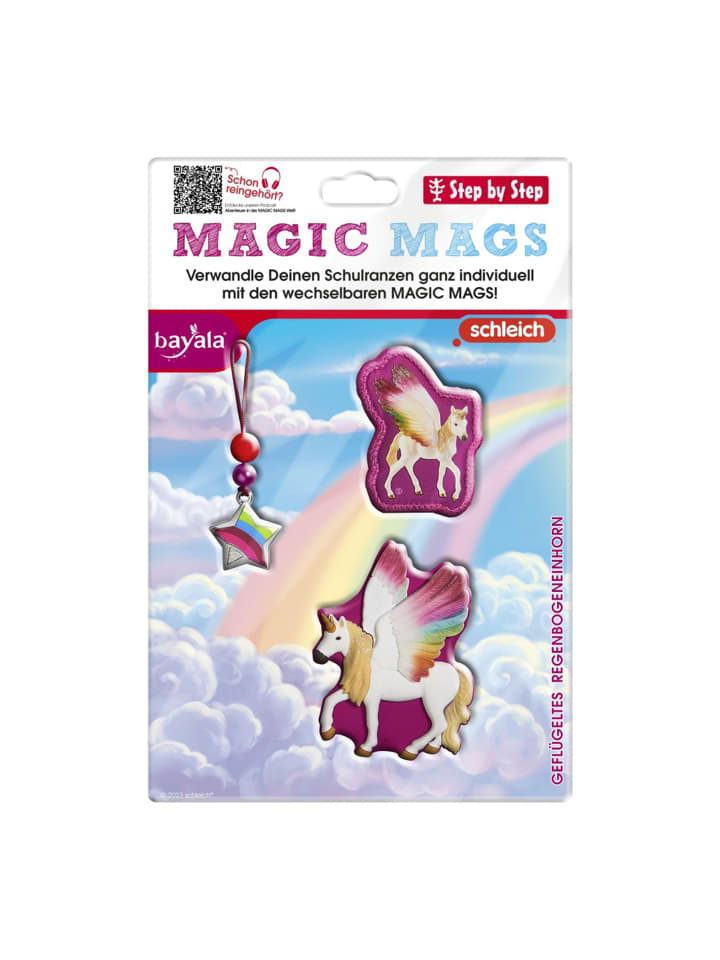 Step by Step Ranzen-Zubehör-Set MAGIC MAGS in bayala® Geflügeltes Regenbogeneinhorn günstig kaufen onesize