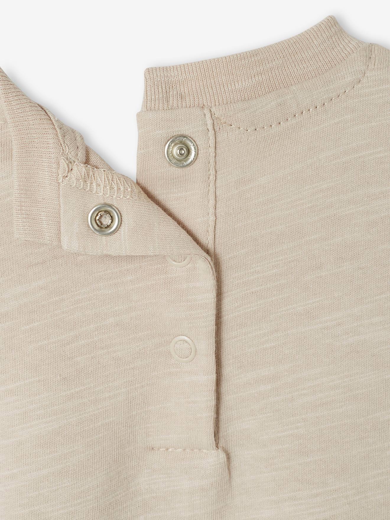 T-shirt tortue bébé manches courtes beige