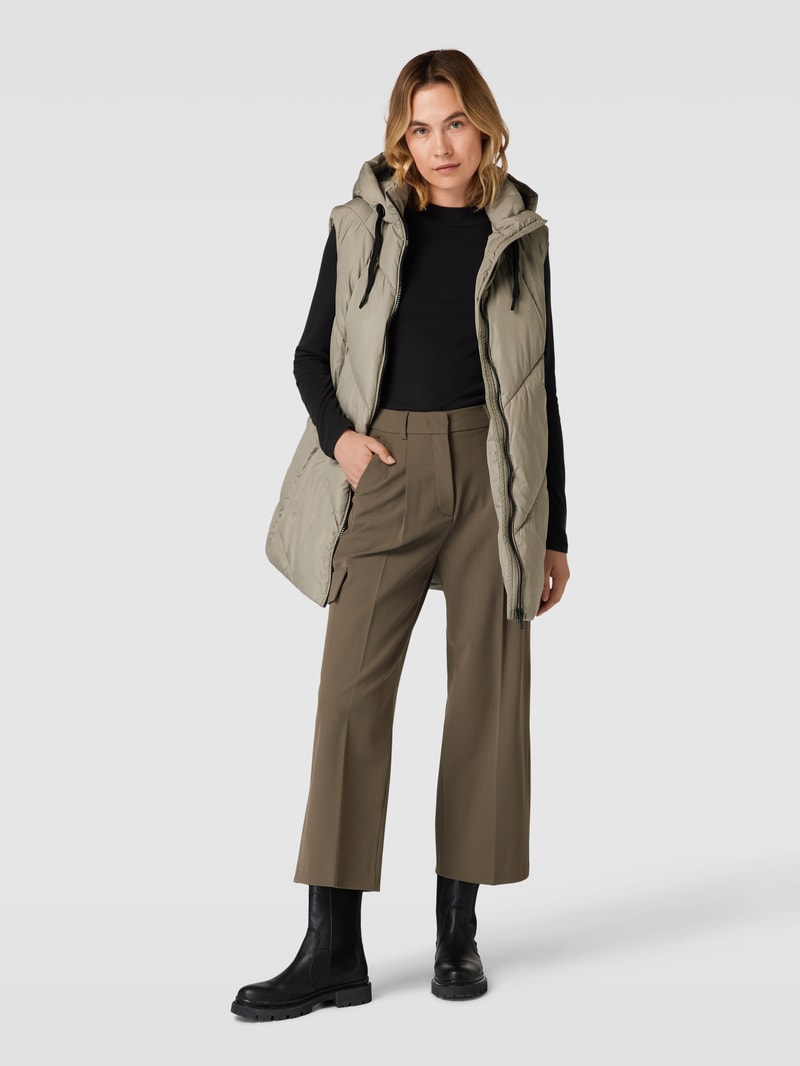 Steppweste in ärmellosem Design Modell 'BEVERLY' in stein