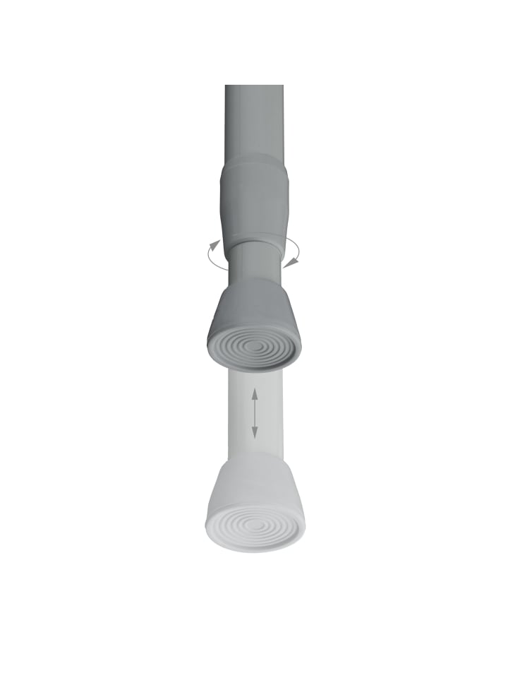 relaxdays Teleskopstange in Grau - 120–220 cm günstig kaufen onesize