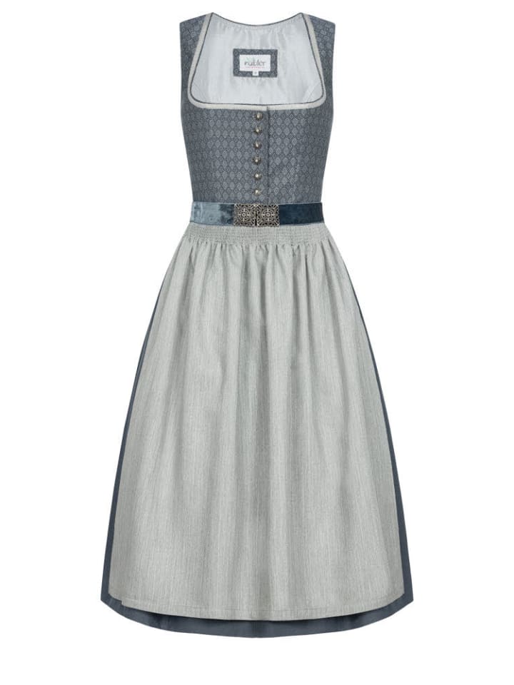 Nübler Midi Dirndl Edda in Blau günstig kaufen