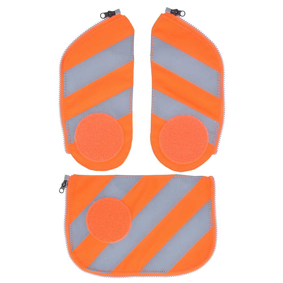 cubo Seitentaschen-Zipset orange Reflektor, 3-tlg.